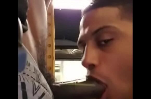 Steamy Public Suck Fest: Hunky Guy Worships Friend’s Massive Black Cock