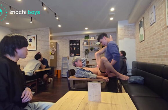 Steamy Public Cafe Blowjob & Wild Gay Sex Encounter