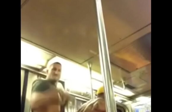 Massive Bears Bareback Fucking on a Risky Public Train